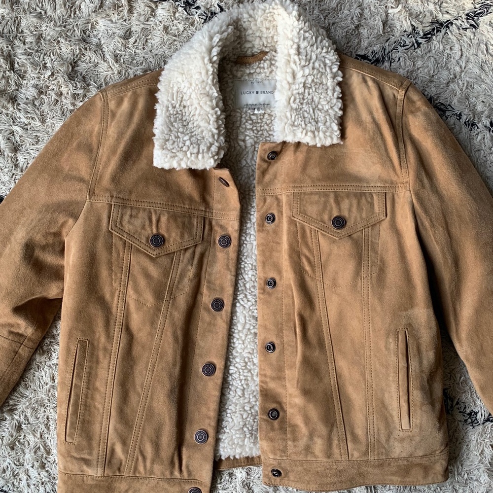 Shearling Lucky Brand Trucker Jacket